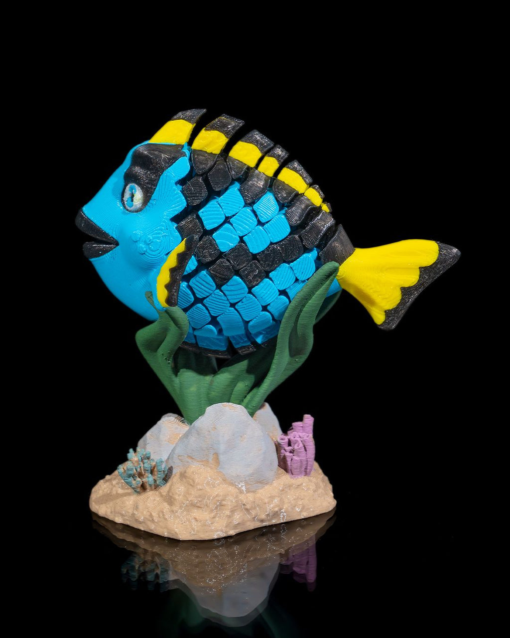 Dolores the Blue Tang – Articulated 3D Printed Display Figure