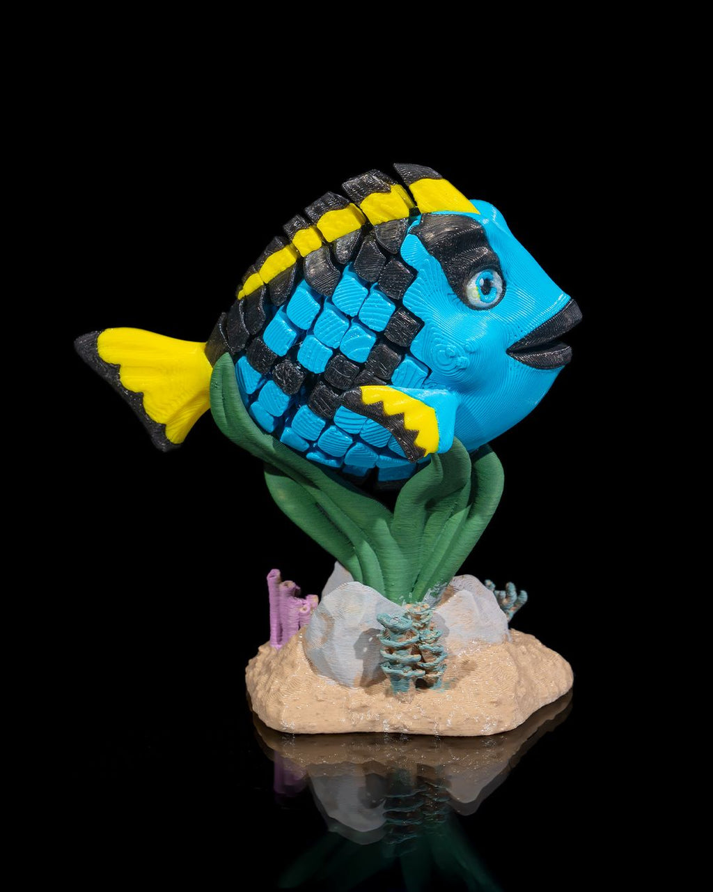 Dolores the Blue Tang – Articulated 3D Printed Display Figure