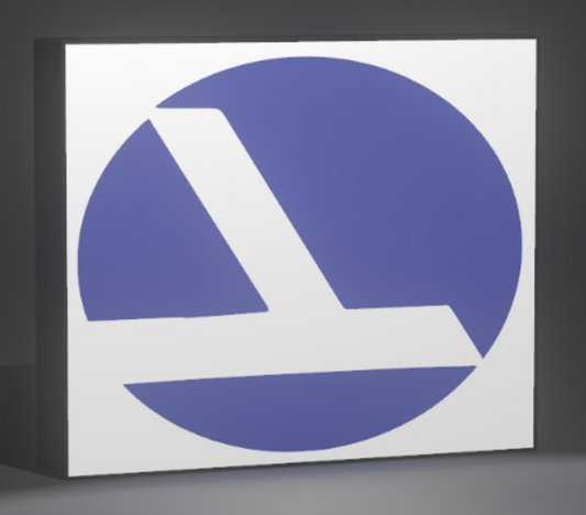 Lighted Eastern Airlines Sign – USB Powered – Vintage Style Aviation Collectible – 9” Wide