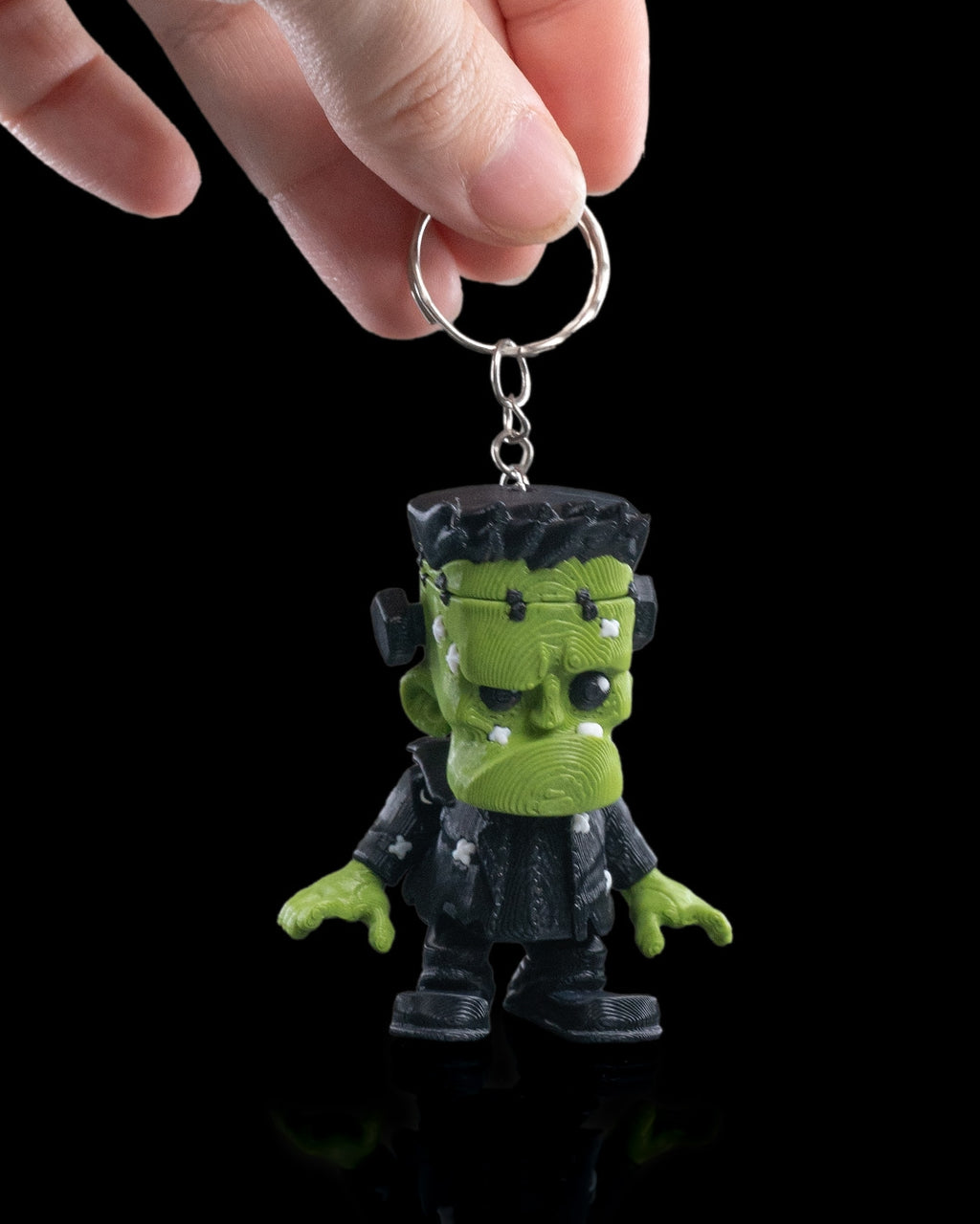 Fright Frankie 3D Printed Keychain