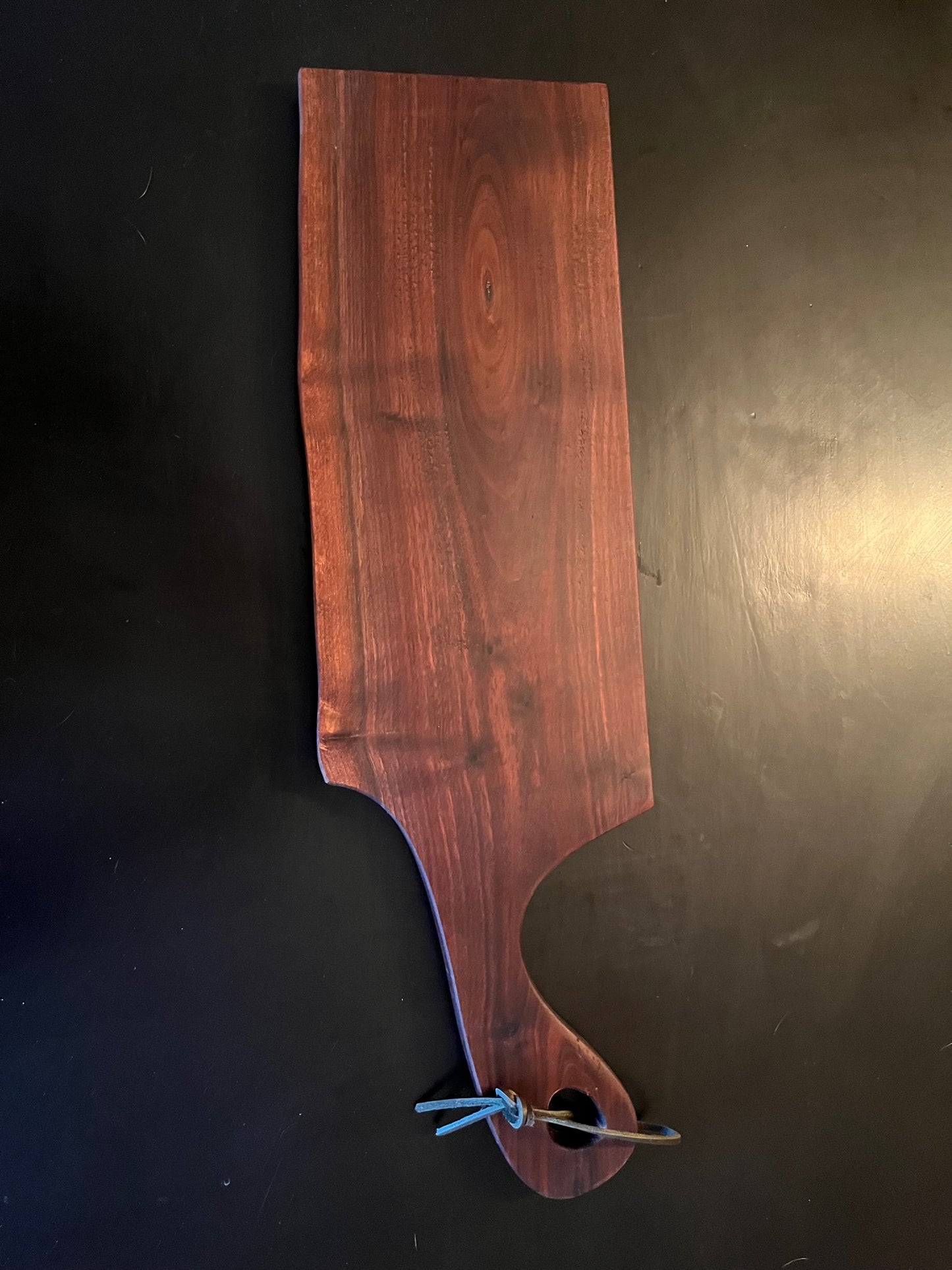 Walnut Charcuterie Board with Live Edge - Approximately 23" x 7"