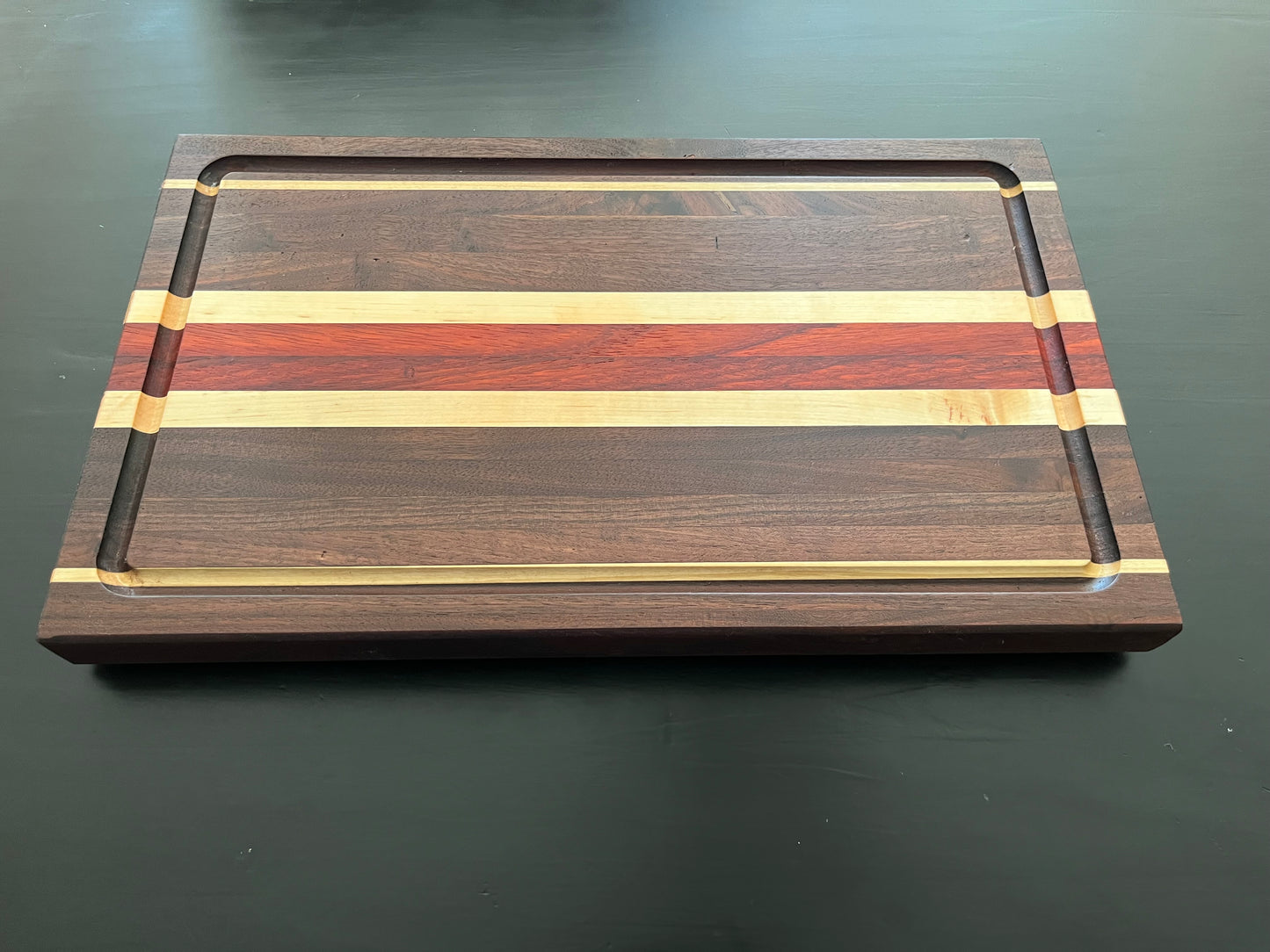 12" x 19" Side Grain Cutting Board - Approximately 1.5" thick.