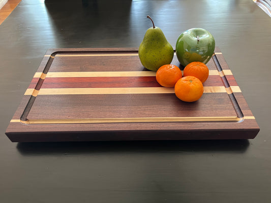 12" x 19" Side Grain Cutting Board - Approximately 1.5" thick.