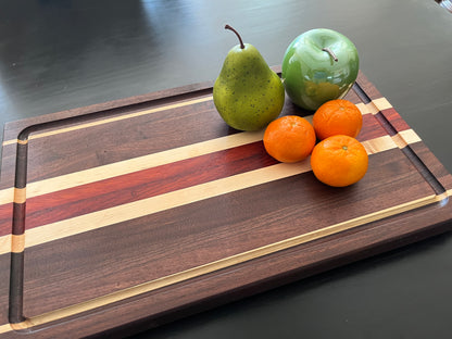 12" x 19" Side Grain Cutting Board - Approximately 1.5" thick.