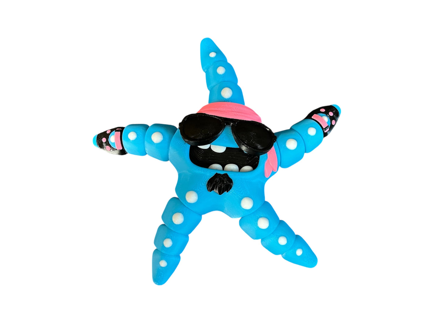 Biker - Rock Starfish Fun-Cool Decor Nautical - 7 inches wide