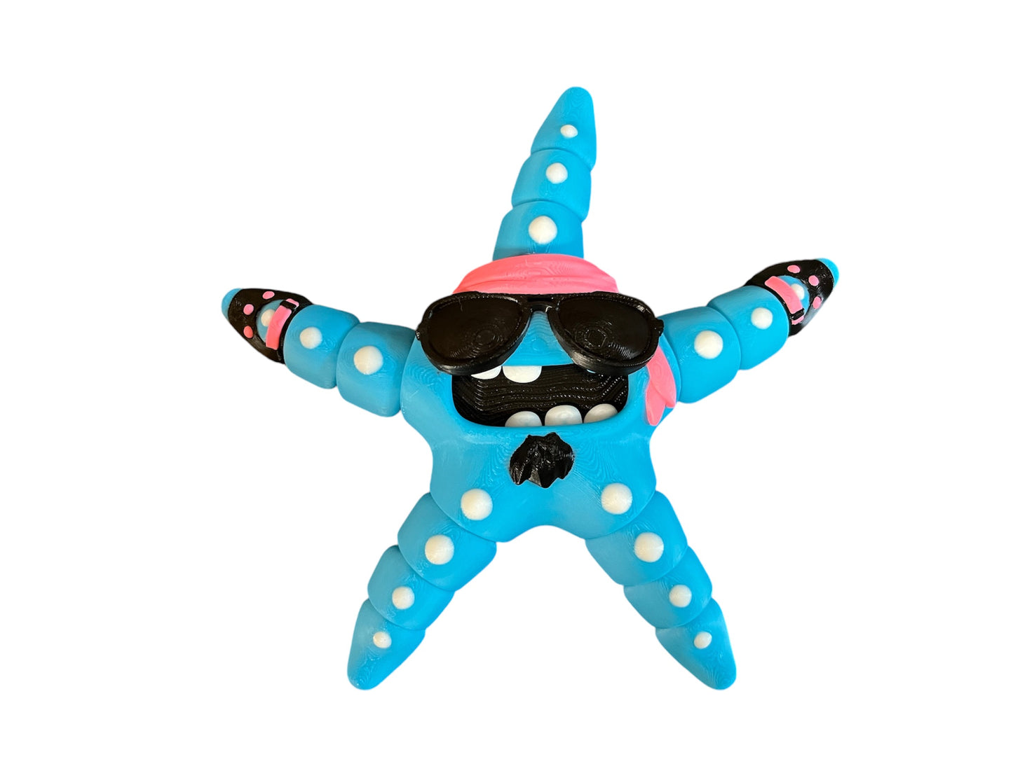 Biker - Rock Starfish Fun-Cool Decor Nautical - 7 inches wide