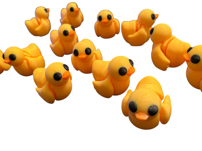 100 Flexi Articulated ducks -Tiny 3D Printed Fidget Toy-Great Gift-Team Mascot