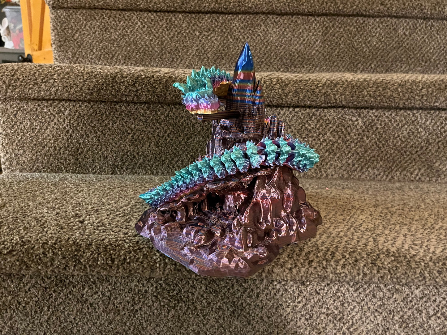 Premium 3D-Printed Display Stand for 24” Articulated Dragons