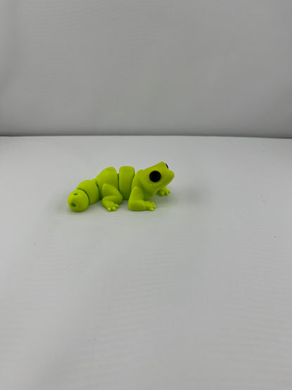 Flexible Articulated Lizard - Tiny 3D Printed Fidget Toy - Various Sizes Available - Team Mascot - Use as a fund raiser for school - Collect them all - Stress relief - ADHD - Key Chain - Zipper Pull - Pal for your pocket - MADE IN THE USA