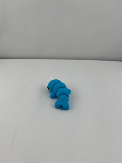 Flexible Articulated Norwal - Tiny 3D Printed Fidget Toy - Various Sizes Available - Team Mascot - Use as a fund raiser for school - Collect them all - Stress relief - ADHD - Key Chain - Zipper Pull - Pal for your pocket - MADE IN THE USA