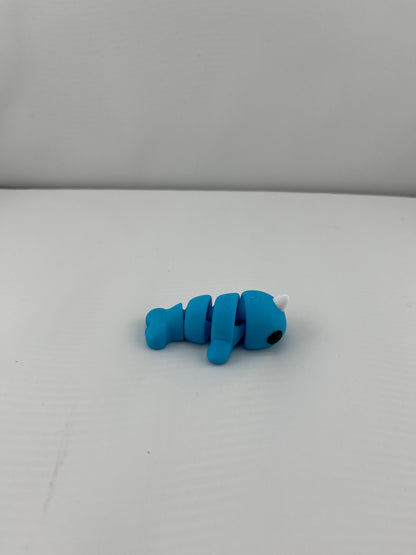 Flexible Articulated Norwal - Tiny 3D Printed Fidget Toy - Various Sizes Available - Team Mascot - Use as a fund raiser for school - Collect them all - Stress relief - ADHD - Key Chain - Zipper Pull - Pal for your pocket - MADE IN THE USA