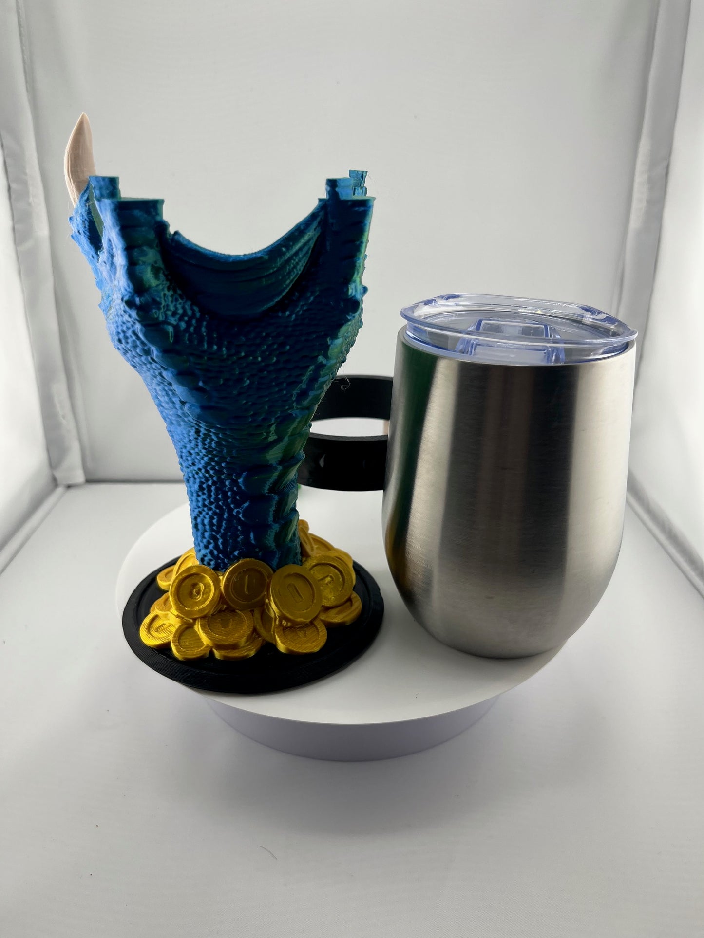 👑 The Dragon Hand Goblet – 12oz Stainless Steel Insert – Fit for Knights that slay dragons – Keeps Drinks Cold! ⚔️🏰