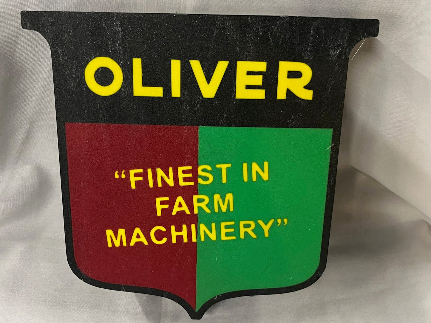 Lighted Oliver Tractor Sign – 9" Wide – Farm Equipment Advertising Collectible