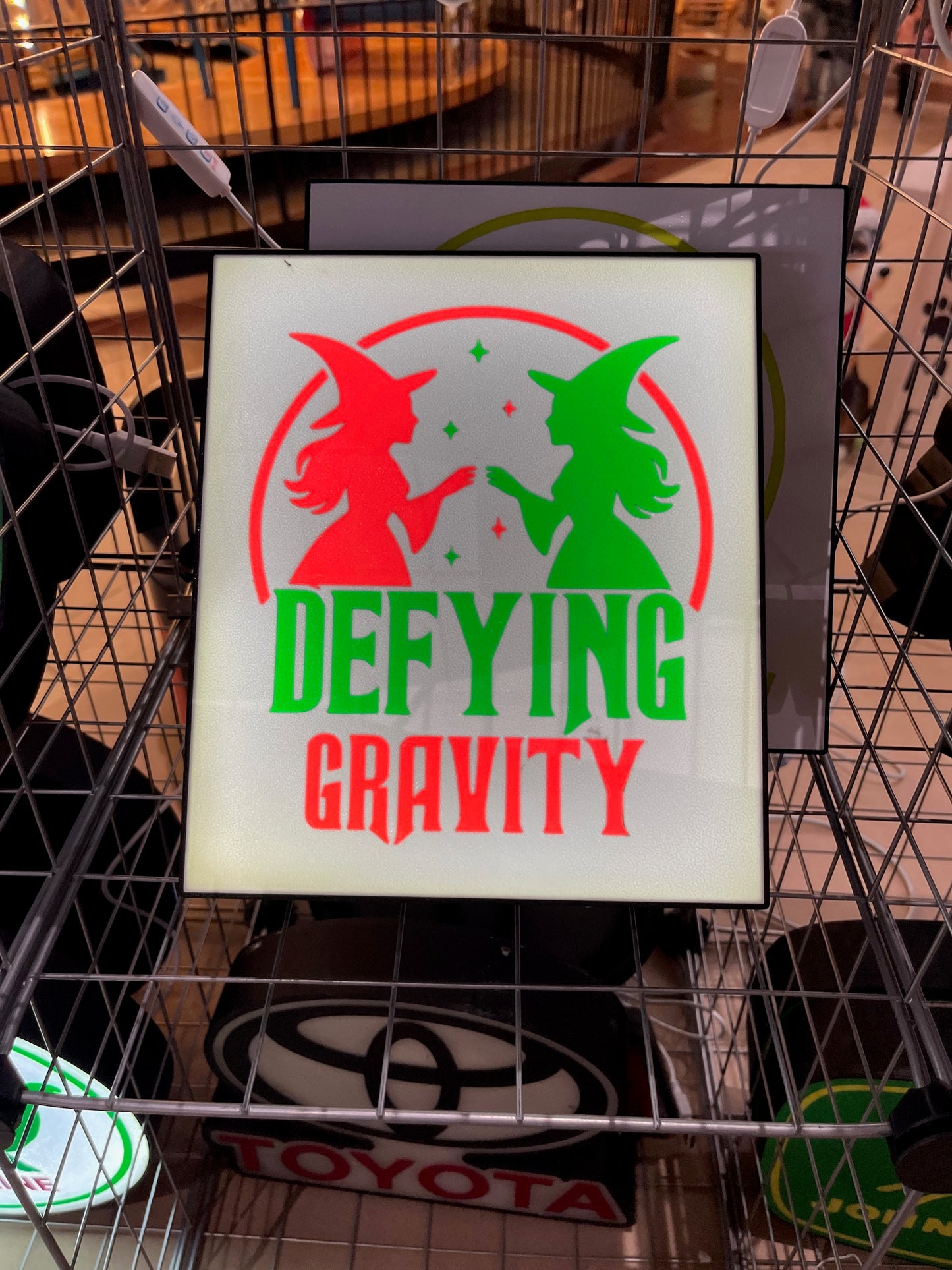 ✨ Wicked-Inspired LED Light – 9” Wide • USB Powered • DEFYING GRAVITY