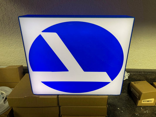 Lighted Eastern Airlines Sign – USB Powered – Vintage Style Aviation Collectible – 9” Wide