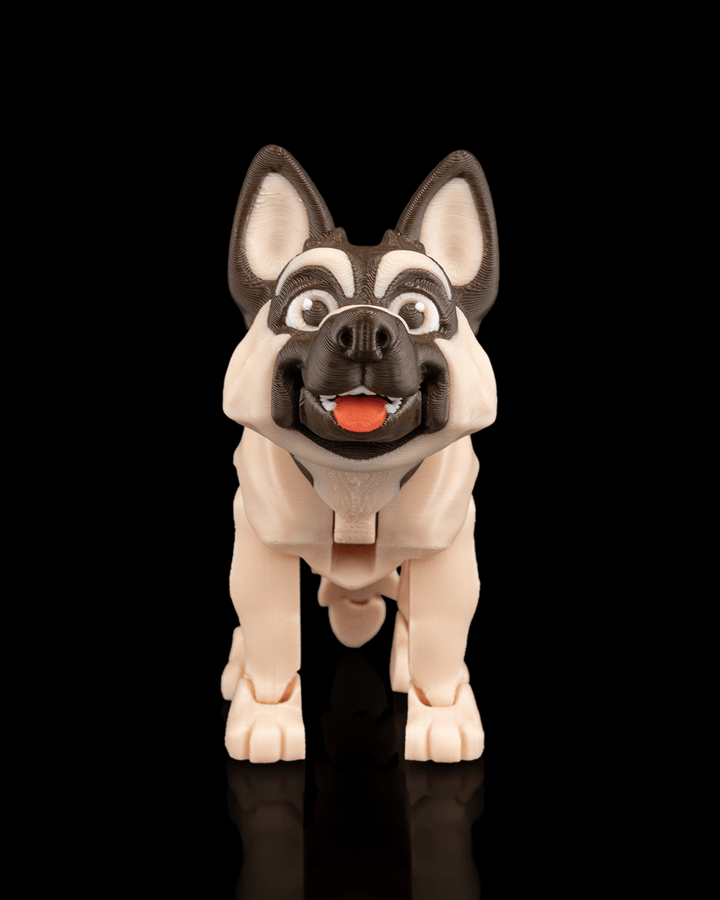 Jerry the German Shepherd – Articulated 3D Printed Display Figure