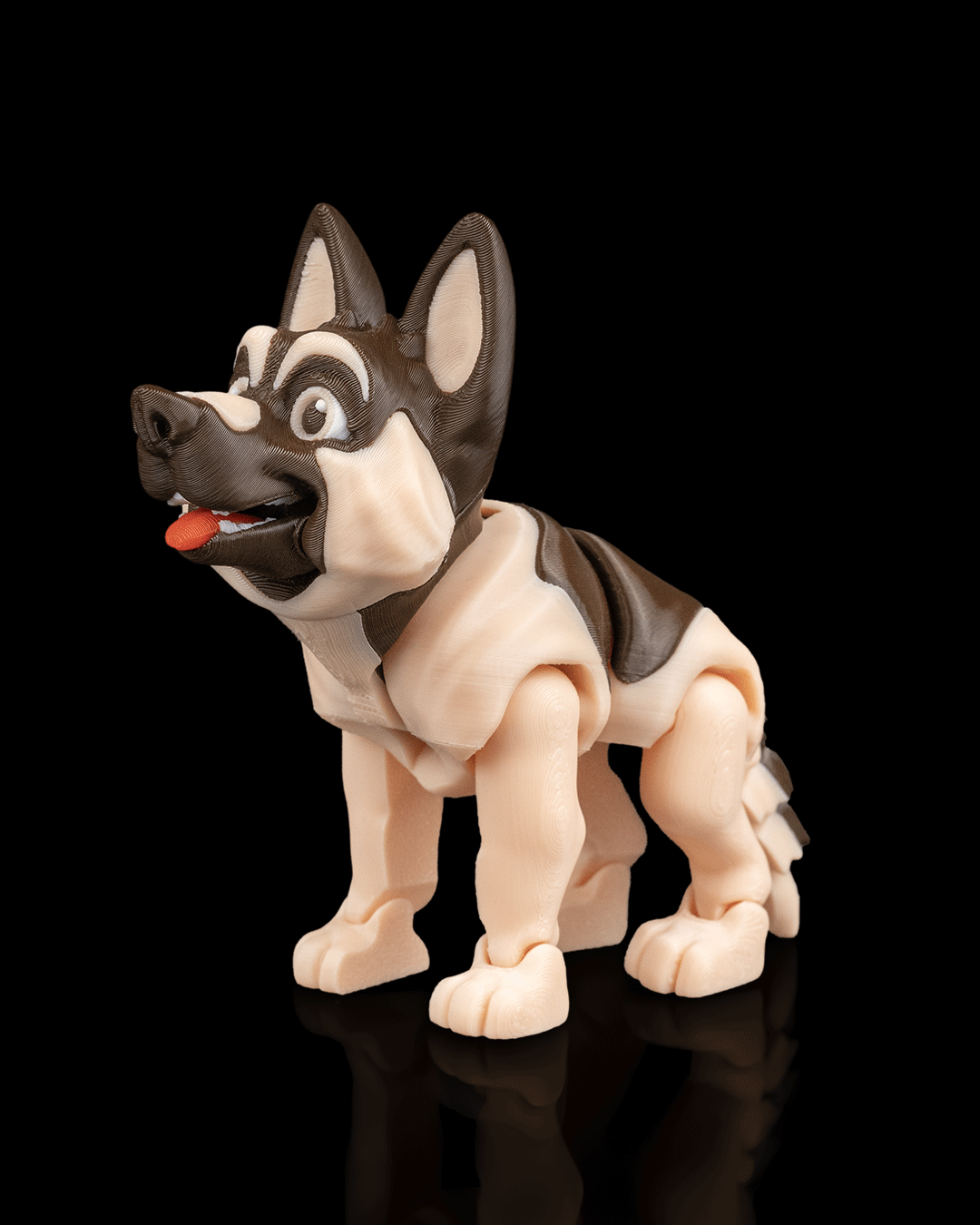 Jerry the German Shepherd – Articulated 3D Printed Display Figure