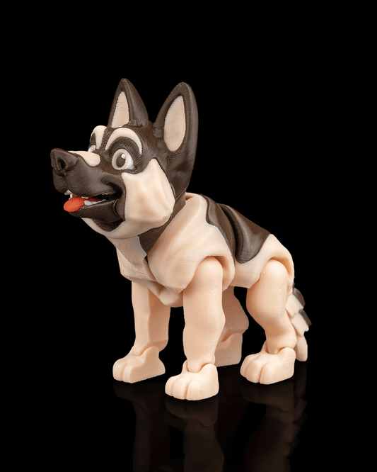 Jerry the German Shepherd – Articulated 3D Printed Display Figure