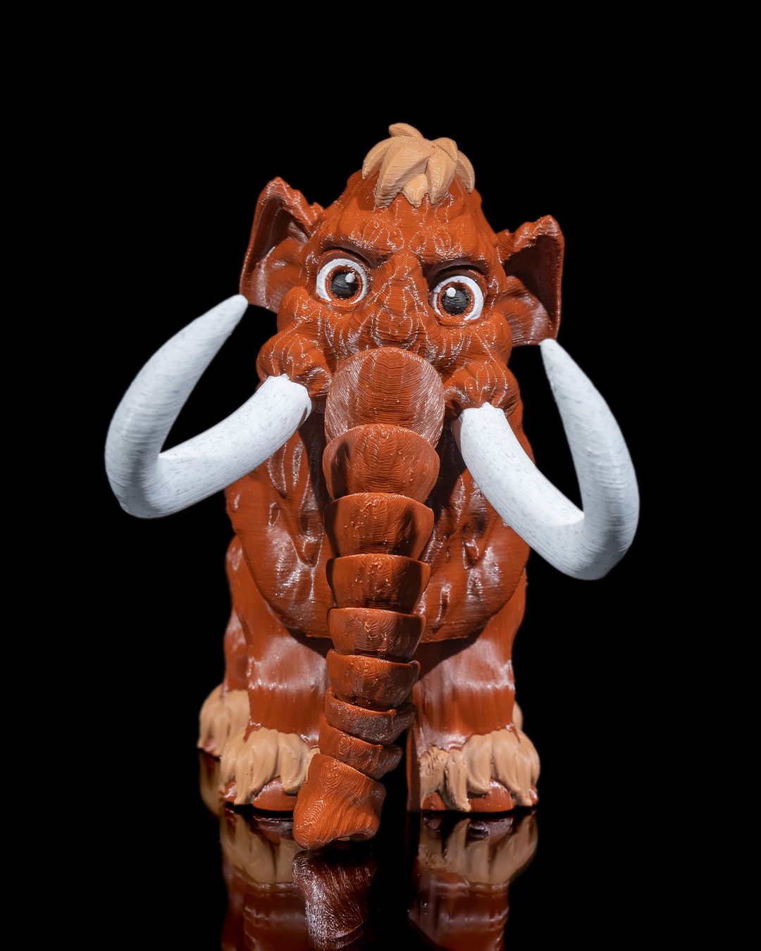 Articulated Woolly Mammoth – 3D Printed Display Figure