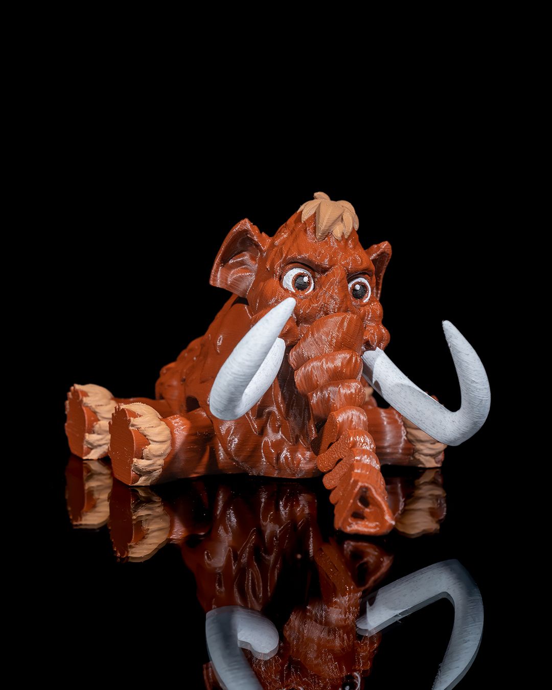 Articulated Woolly Mammoth – 3D Printed Display Figure