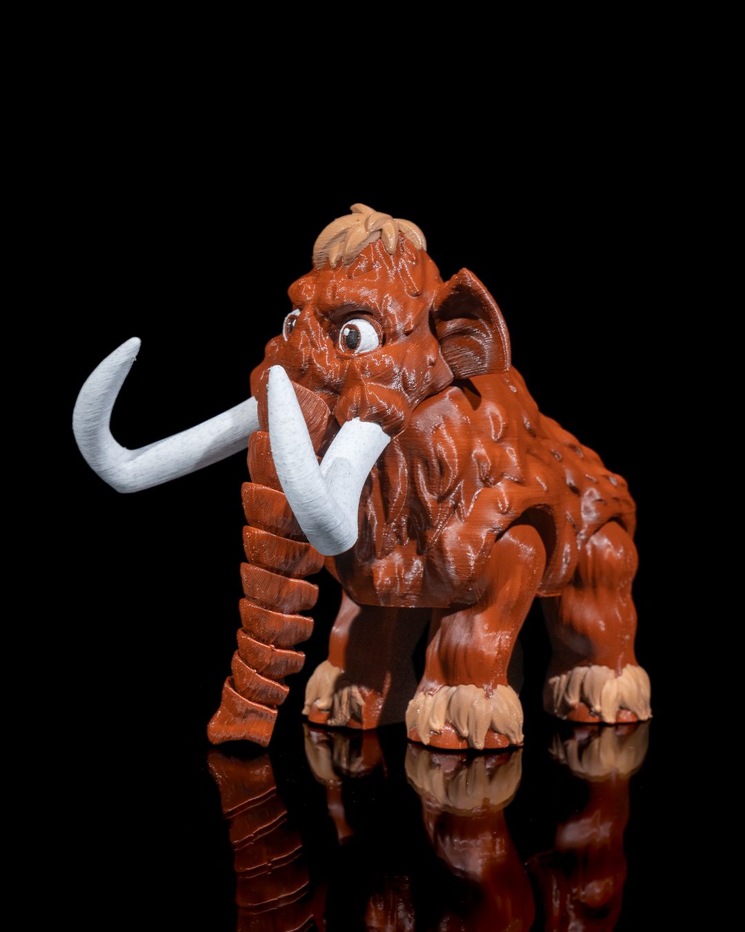 Articulated Woolly Mammoth – 3D Printed Display Figure