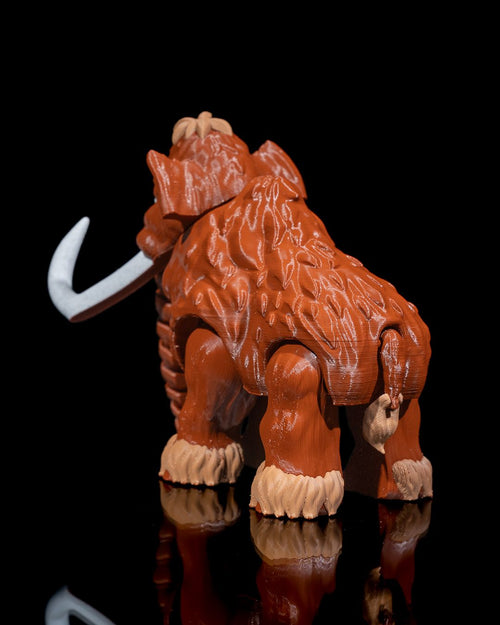 Articulated Woolly Mammoth – 3D Printed Display Figure