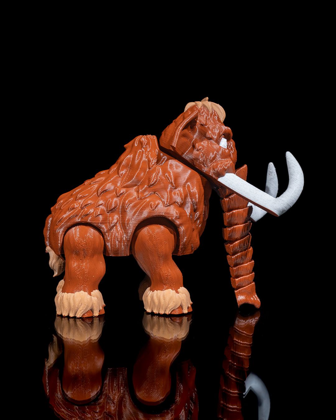 Articulated Woolly Mammoth – 3D Printed Display Figure