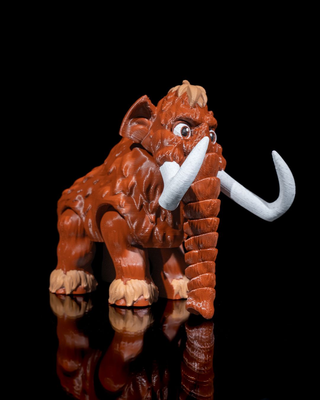 Articulated Woolly Mammoth – 3D Printed Display Figure
