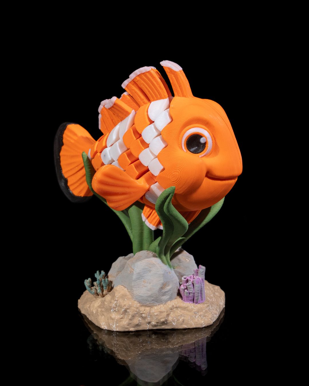 Nestor the Clownfish – Articulated 3D Printed Display Figure
