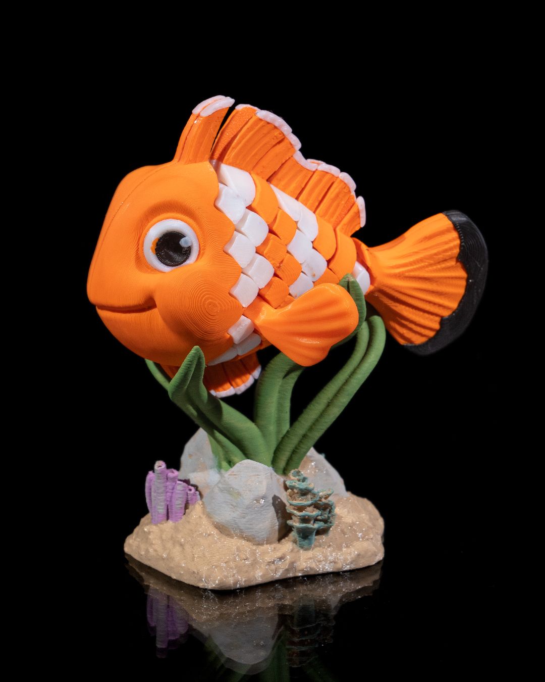 Nestor the Clownfish – Articulated 3D Printed Display Figure