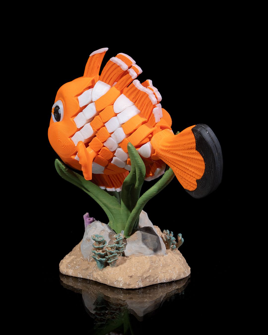 Nestor the Clownfish – Articulated 3D Printed Display Figure