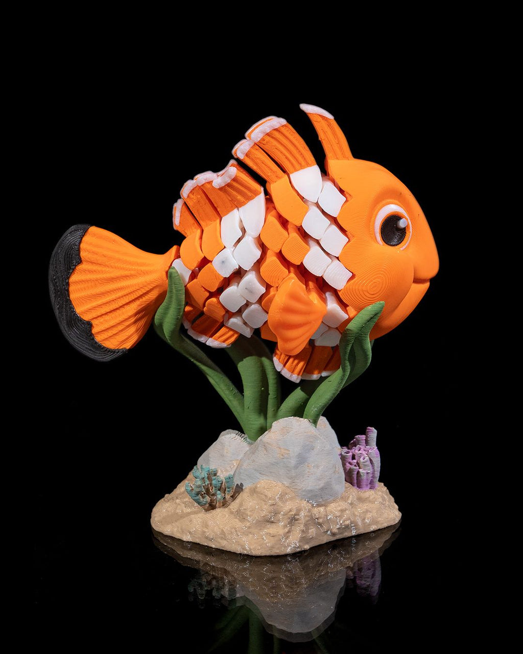 Nestor the Clownfish – Articulated 3D Printed Display Figure