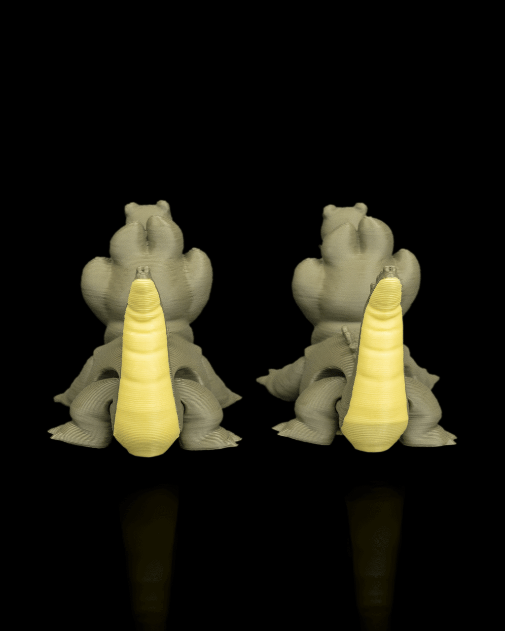 Pair of Crocodiles – 3D Printed Display Figures