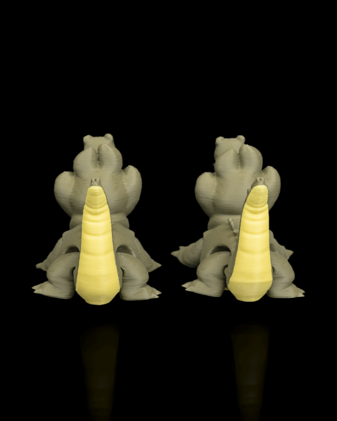 Pair of Crocodiles – 3D Printed Display Figures
