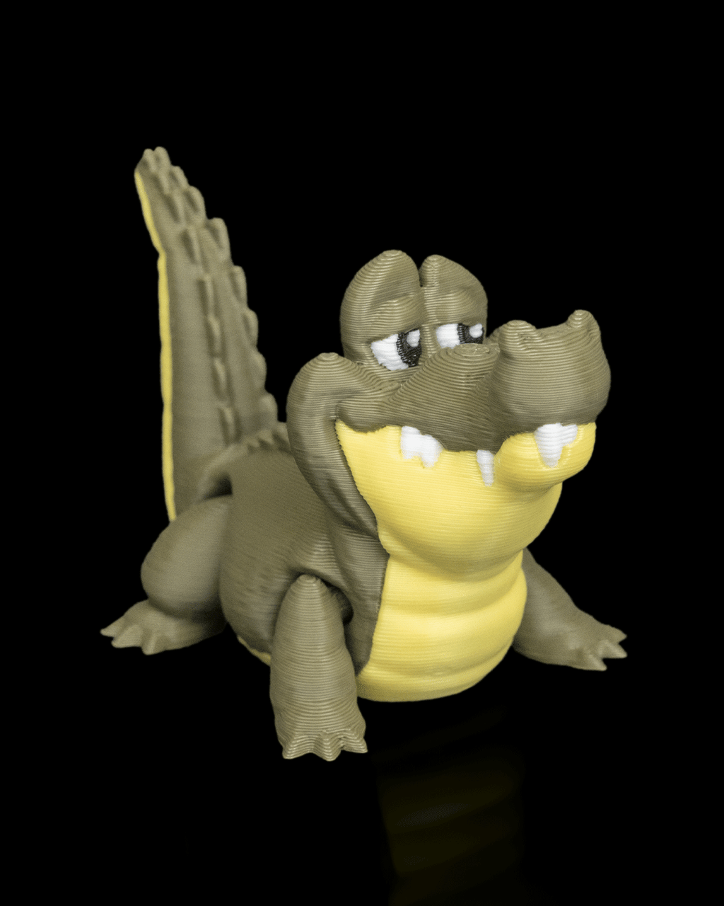 Pair of Crocodiles – 3D Printed Display Figures