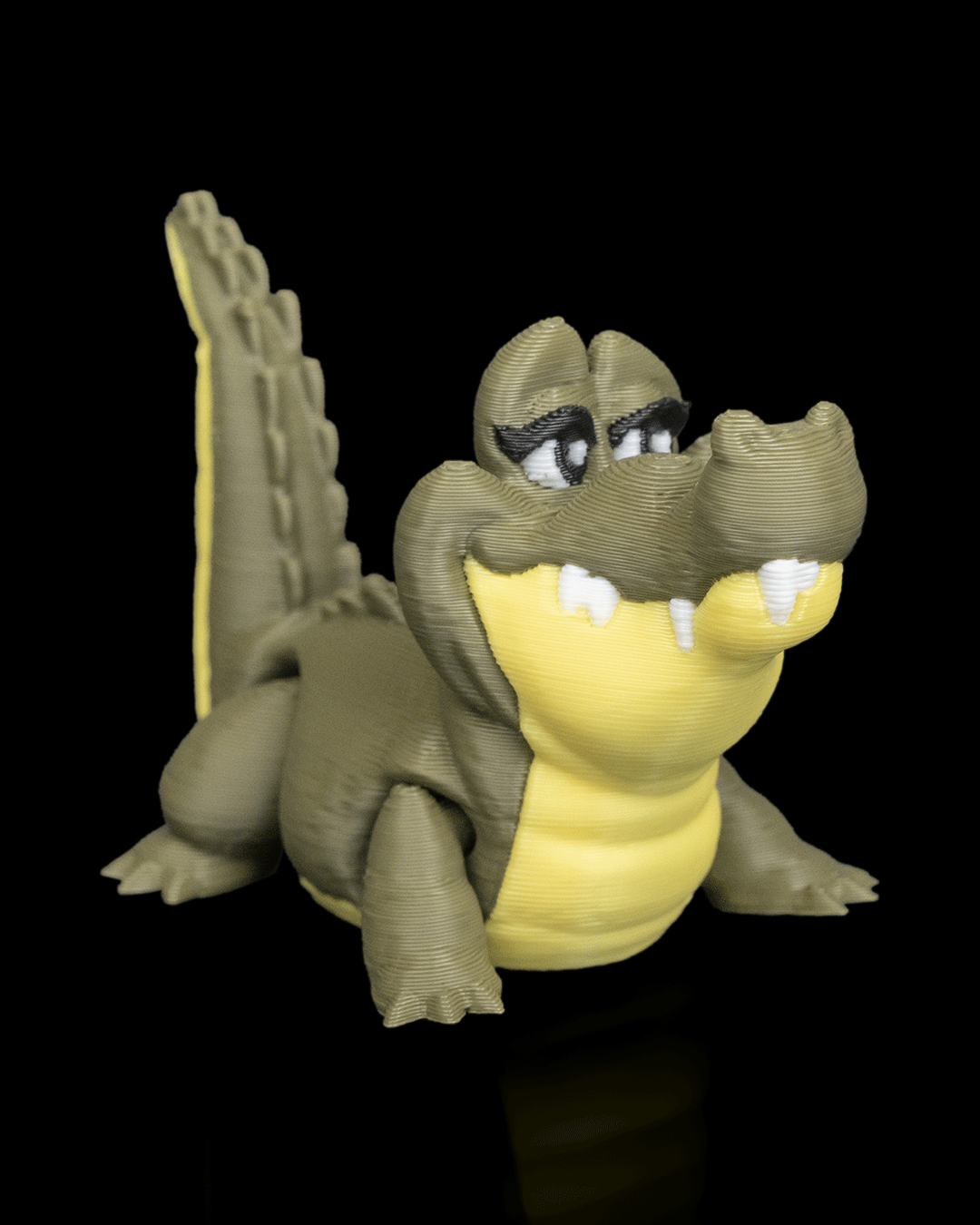 Pair of Crocodiles – 3D Printed Display Figures