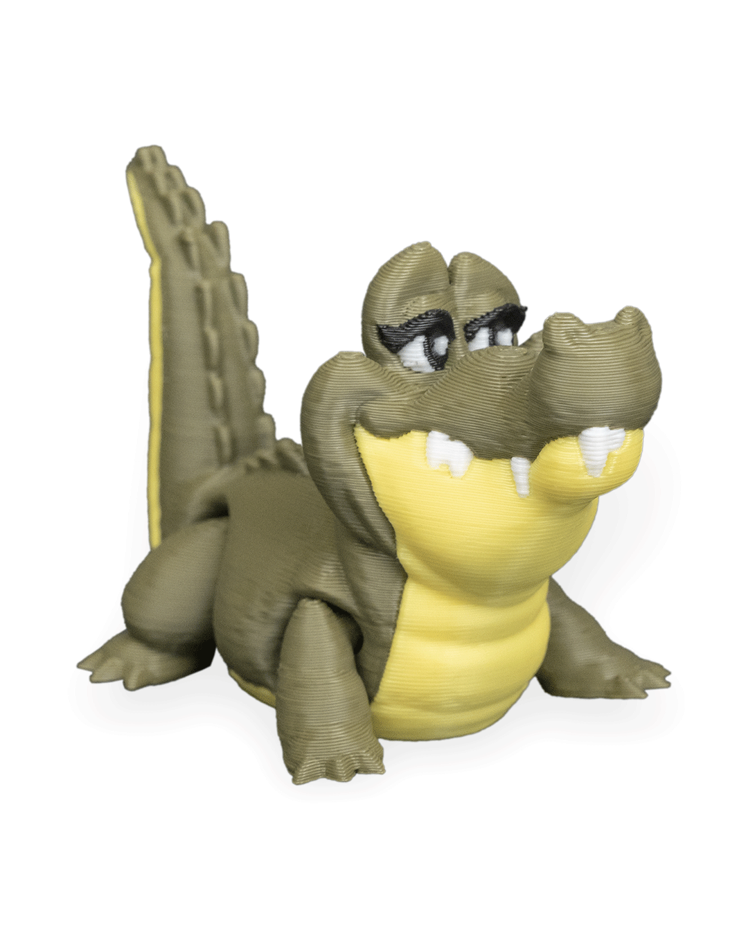 Pair of Crocodiles – 3D Printed Display Figures