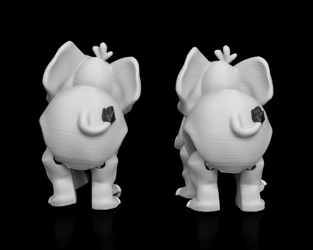 Pair of Elephants – 3D Printed Display Figures