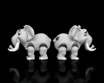 Pair of Elephants – 3D Printed Display Figures