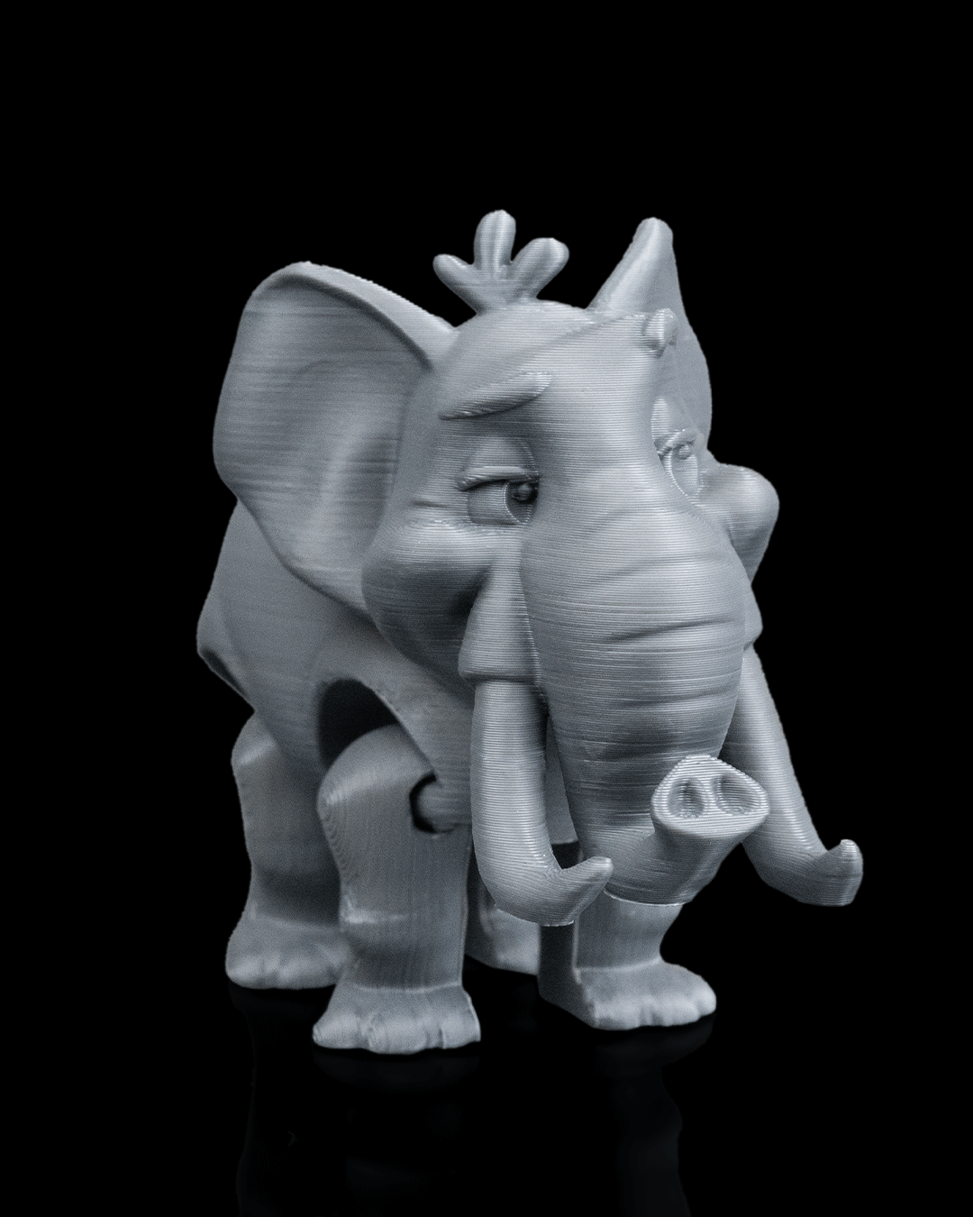 Pair of Elephants – 3D Printed Display Figures