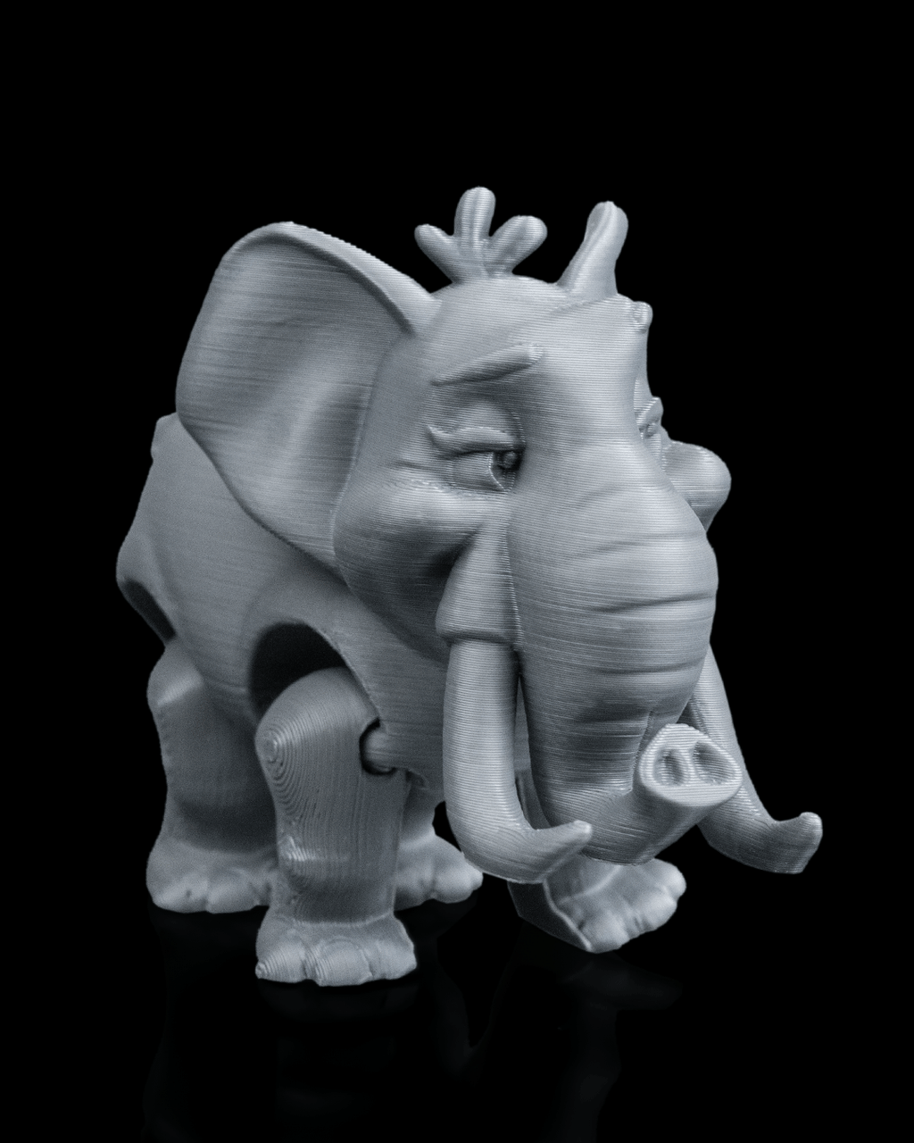 Pair of Elephants – 3D Printed Display Figures