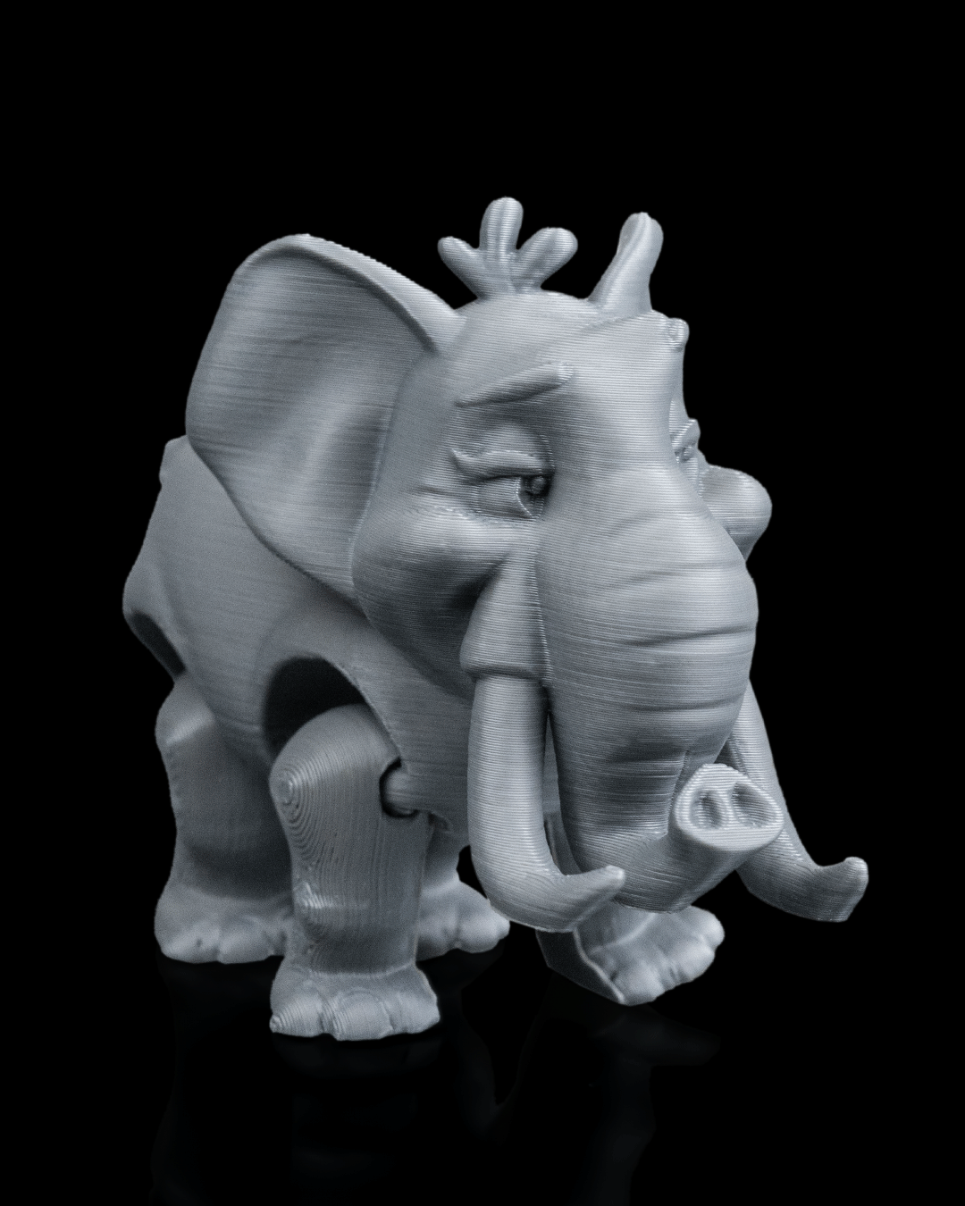 Pair of Elephants – 3D Printed Display Figures