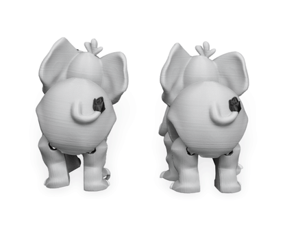 Pair of Elephants – 3D Printed Display Figures