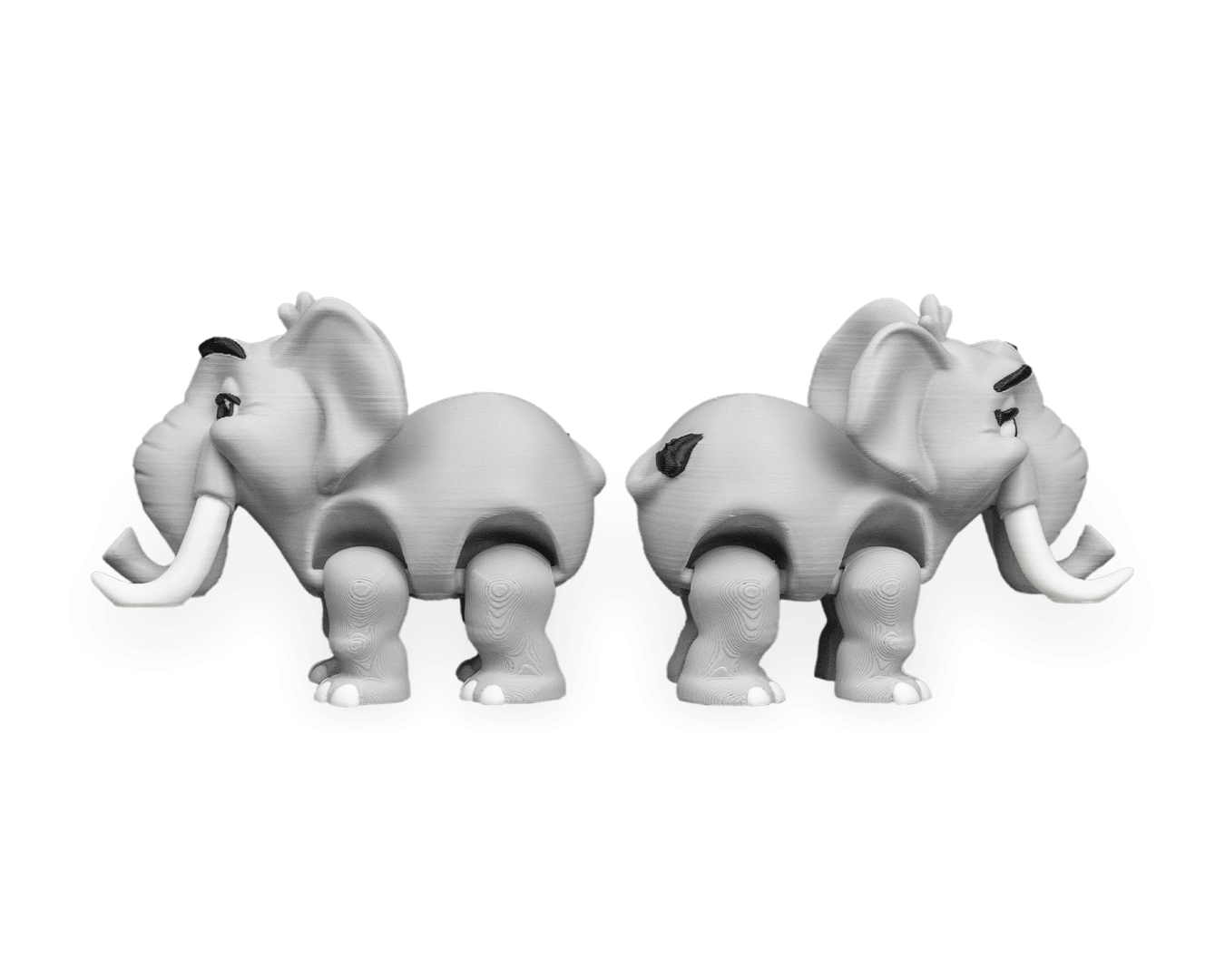 Pair of Elephants – 3D Printed Display Figures