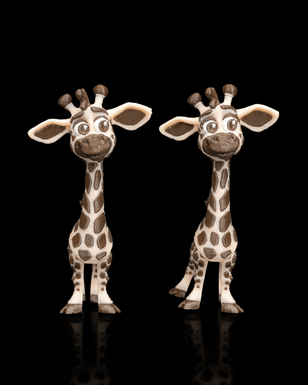 Pair of Giraffes – Articulated 3D Printed Display Figures