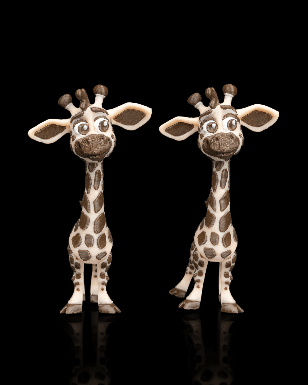 Pair of Giraffes – Articulated 3D Printed Display Figures