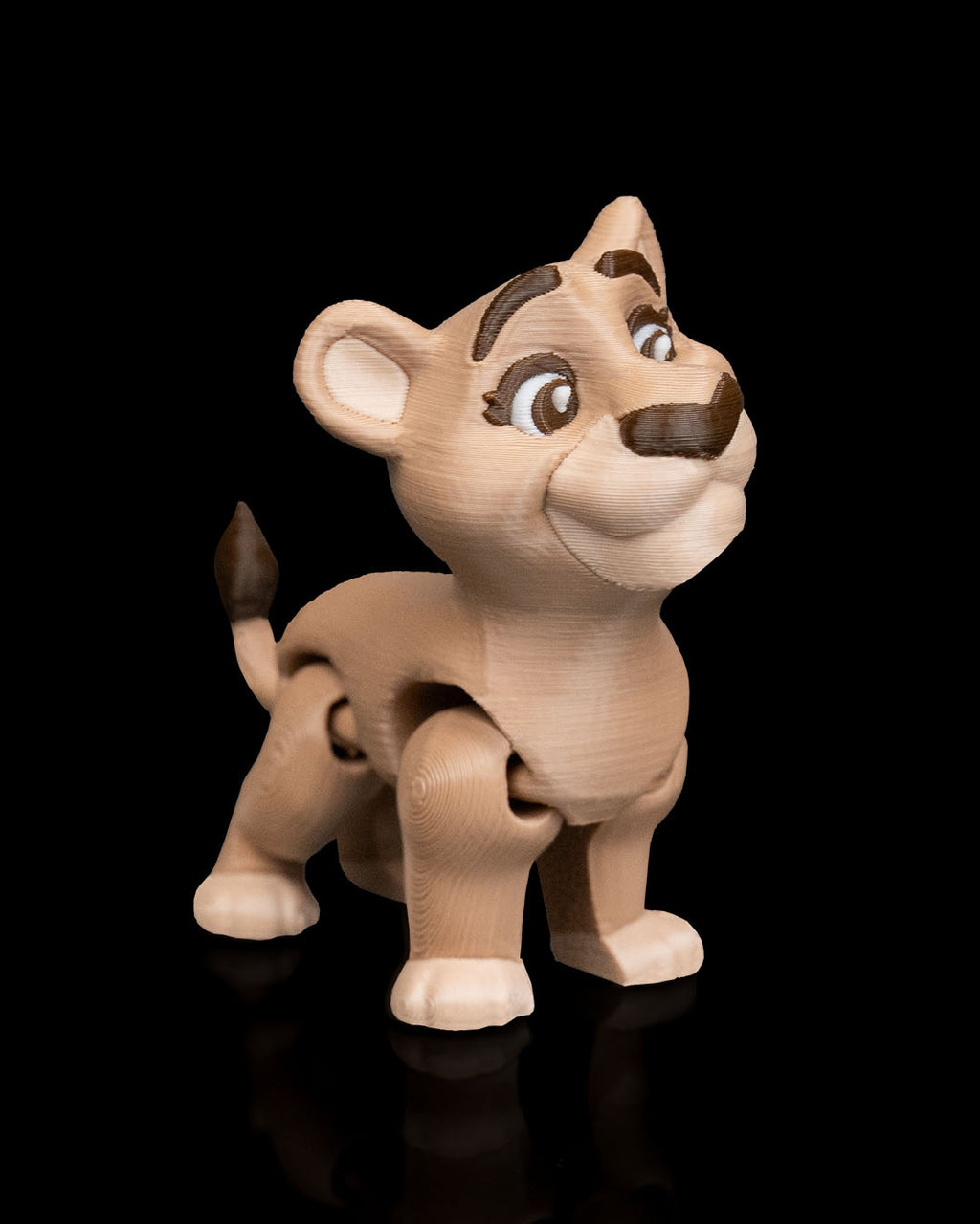 Pair of Lions – 3D Printed Display Figures