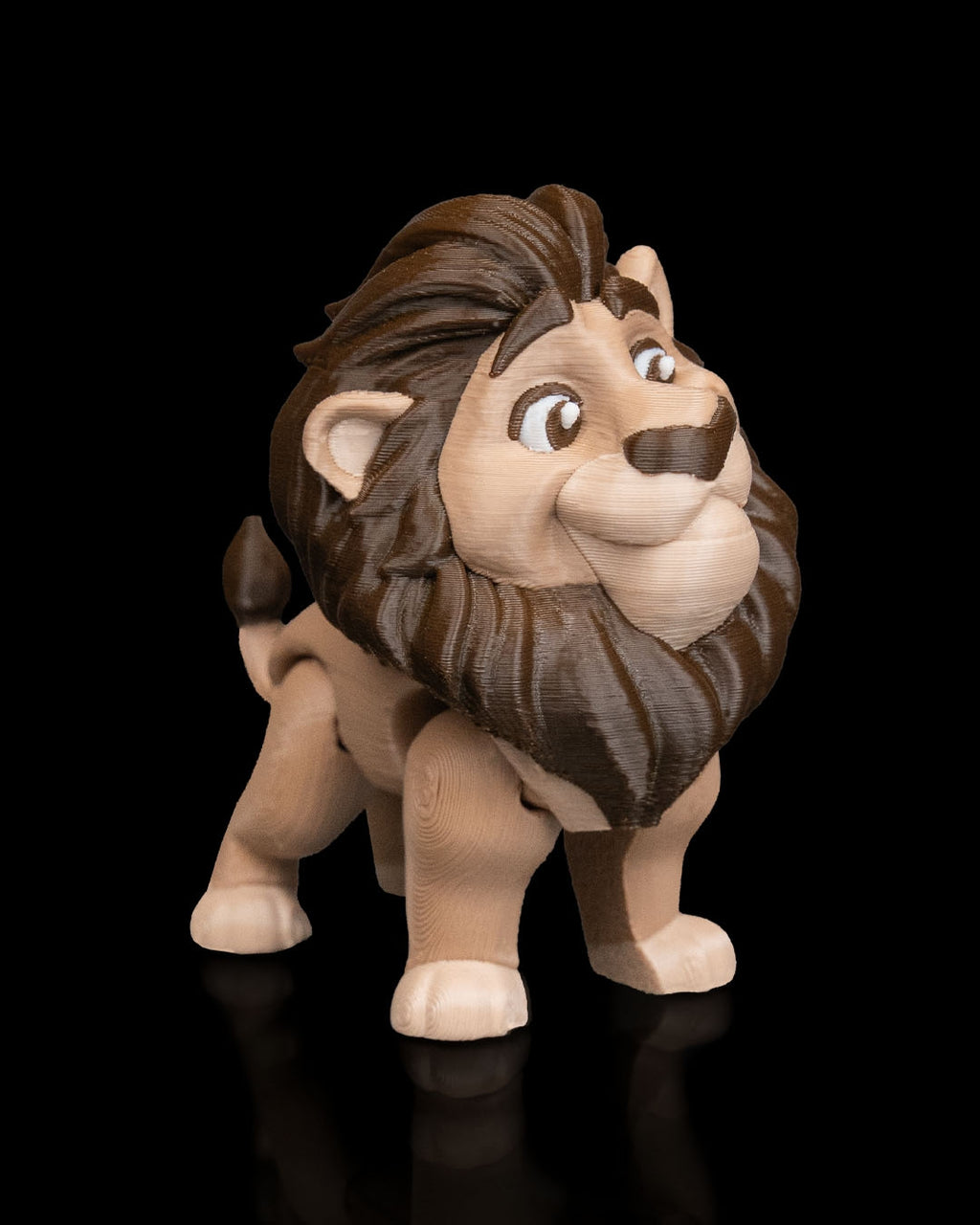 Pair of Lions – 3D Printed Display Figures