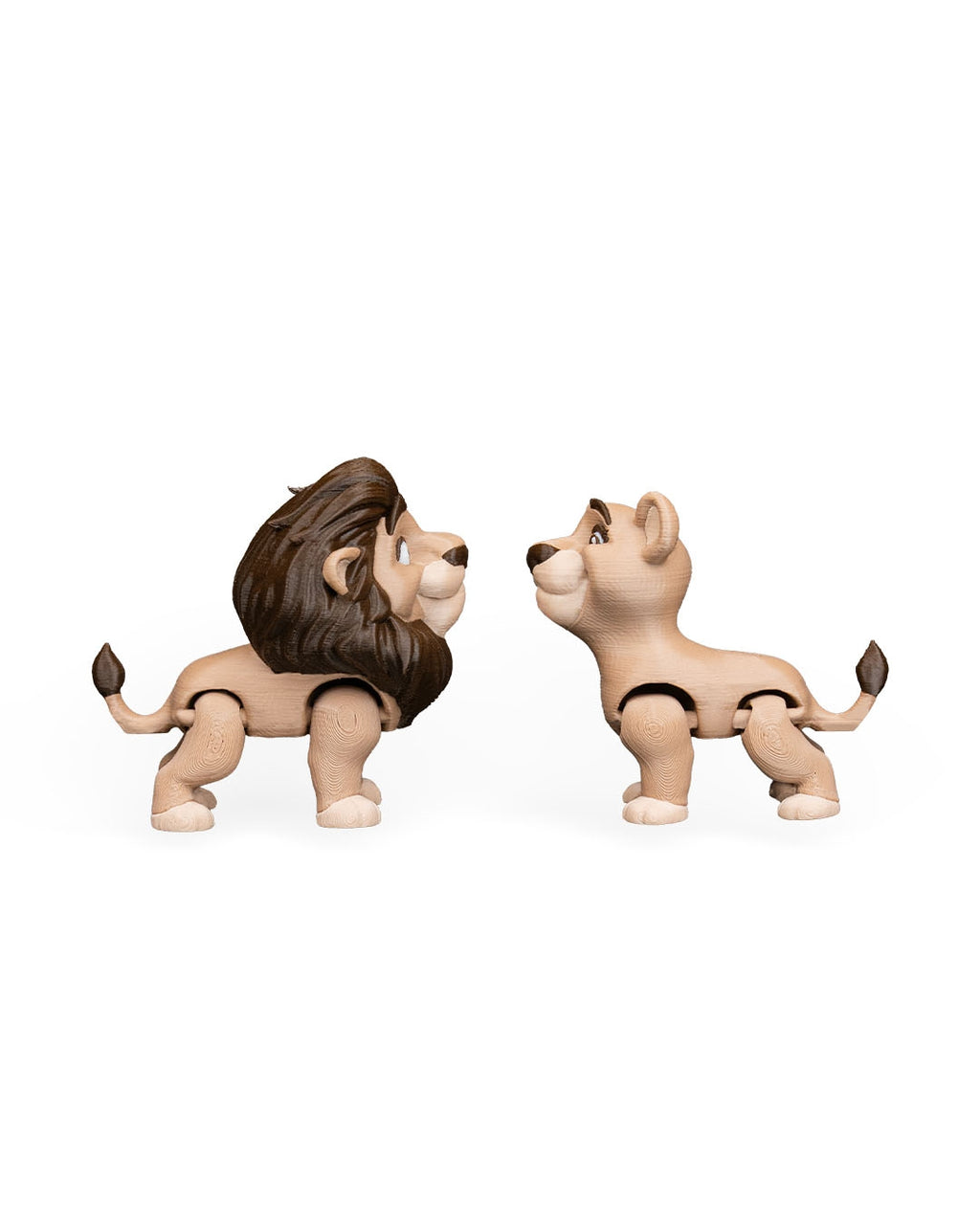 Pair of Lions – 3D Printed Display Figures