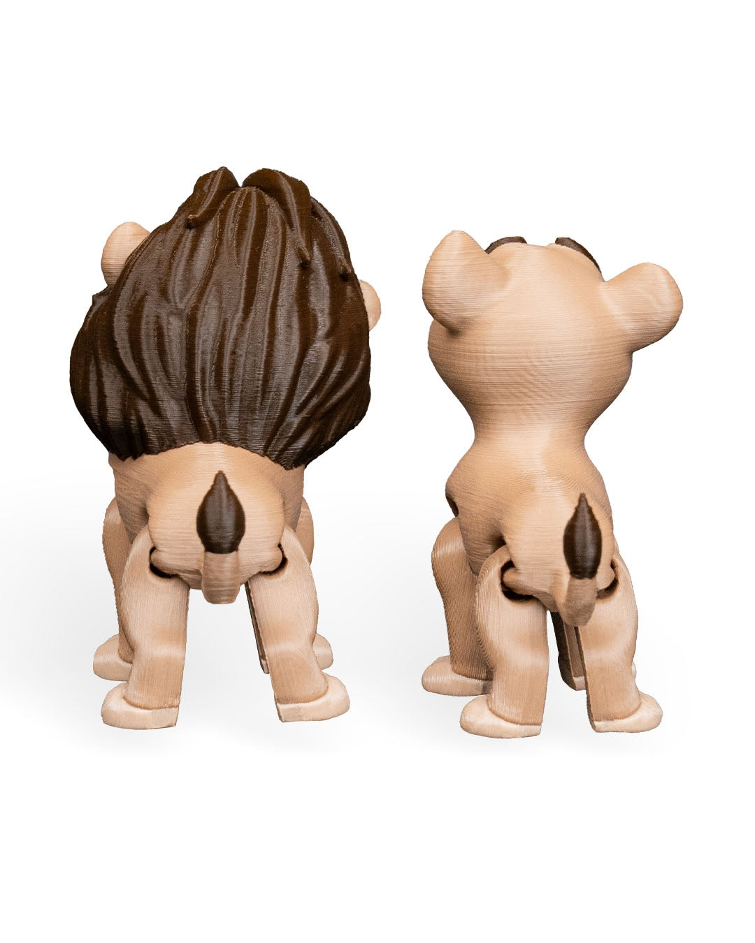 Pair of Lions – 3D Printed Display Figures